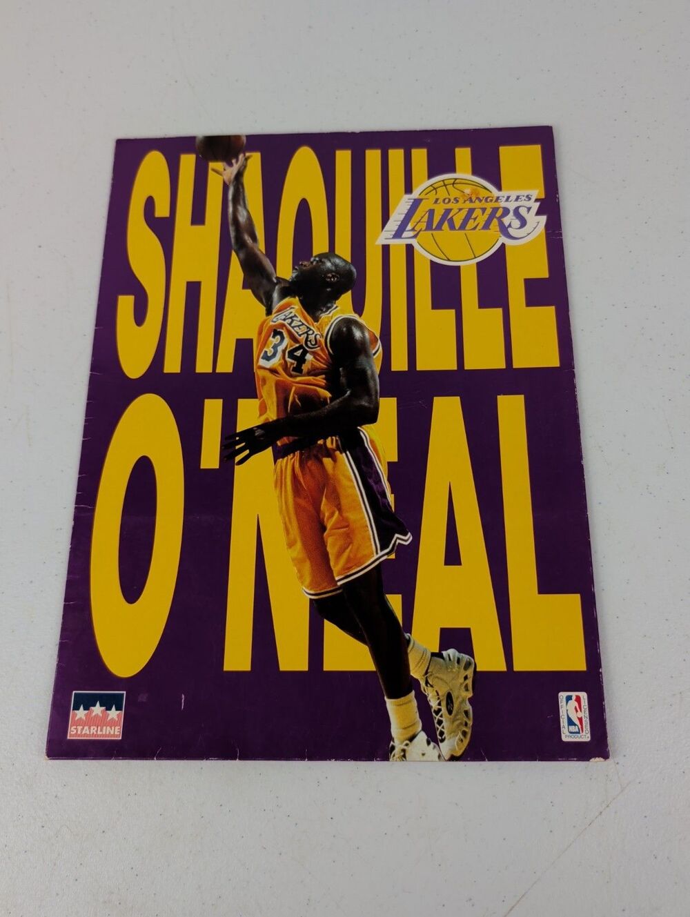 Retro Shaquille O'Neal Shaq Los Angeles LA Lakers Folder NBA Basketball 90s VTG